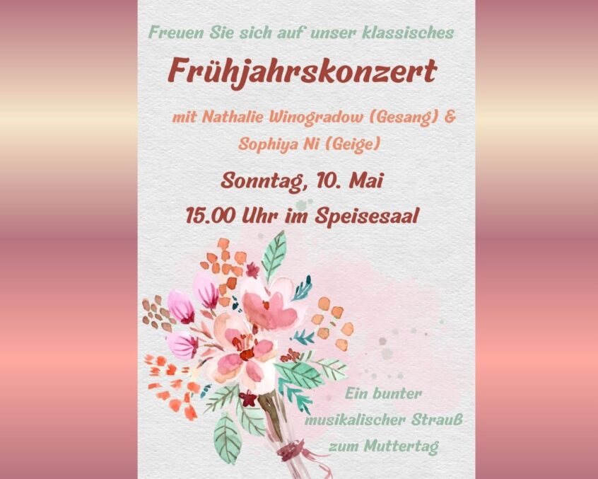 Einladung zum Frühjahrskonzert